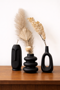 Black Family Ceramic Vases for Home Decor