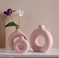 Ceramic Ring Vase Set of Three Small to Medium size&nbsp;