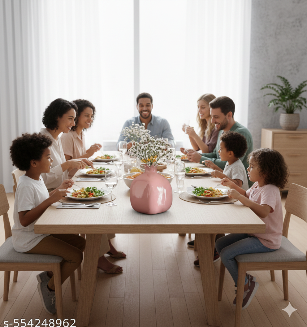 Pink Anar Vase | set of 1 | pink ceramic vase