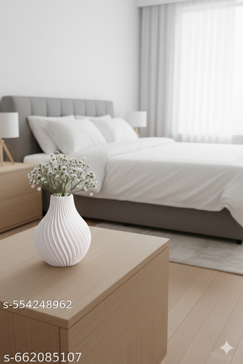 Spiro Vase | Modern Spiral Decorative Vase in | Minimal Aesthetic Home Décor