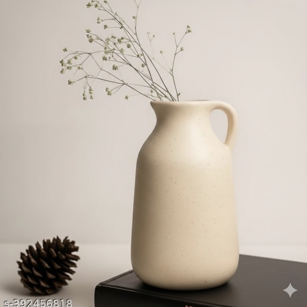 New Decorative Jug Planter (Pack of 1, White)