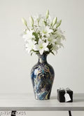 Premium Metal Flower Vase – Elegant Home &amp; Office Decor Centerpiece, Modern Artistic Design”