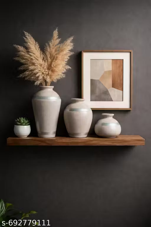 Premium Ceramic Vase Set (Set of 3)