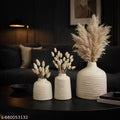Elegant Ceramic Vase Set of 3 for Living Room &amp; Bedroom Decor