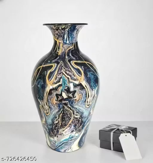 Premium Metal Flower Vase – Elegant Home &amp; Office Decor Centerpiece, Modern Artistic Design”