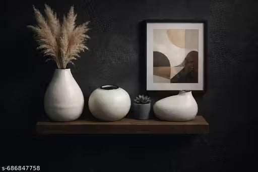 Handcrafted Ceramic Akai Vase Set of 3 for House Warming Gift